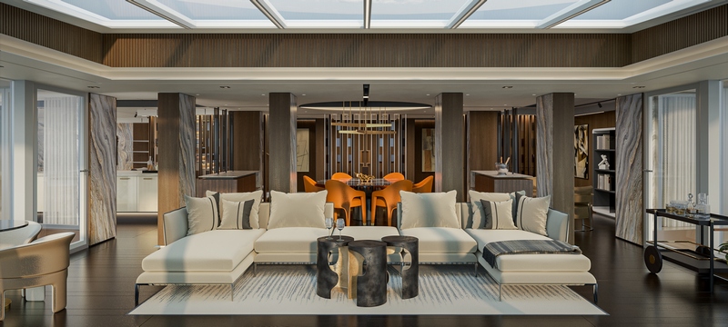 Eetgedeelte van de Skyview Regent Suite