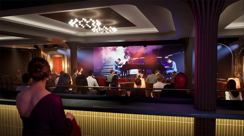 Boulevard Lounge met entertainment en cocktails