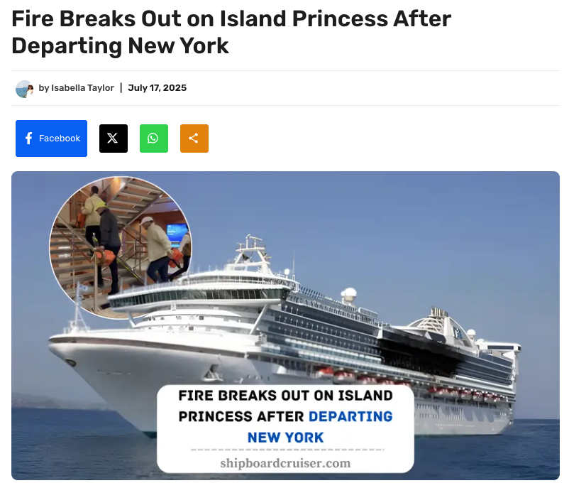 Verkeerd gebruikte afbeelding van een ander schip