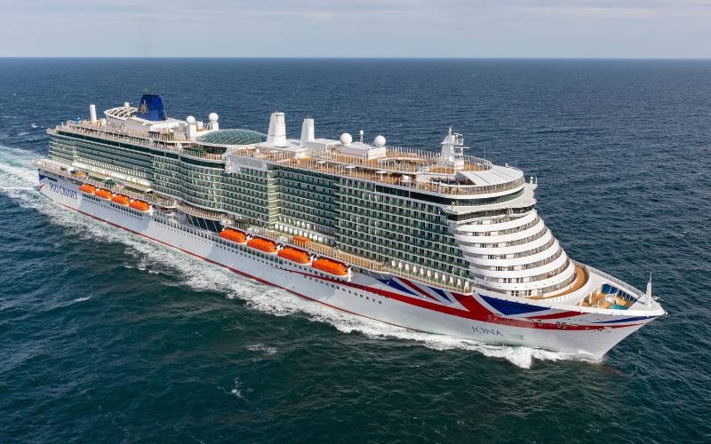 Cruiseschip P&O Iona op zee