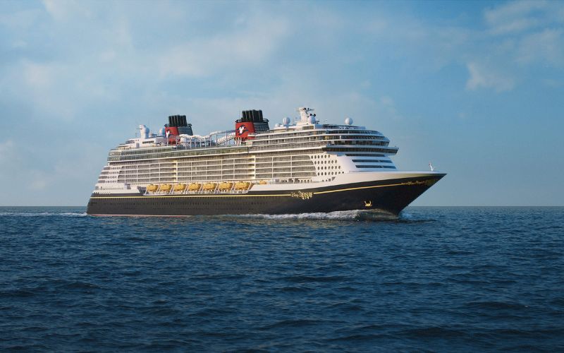 Disney Treasure wijzigt route naar westelijke Cariben
