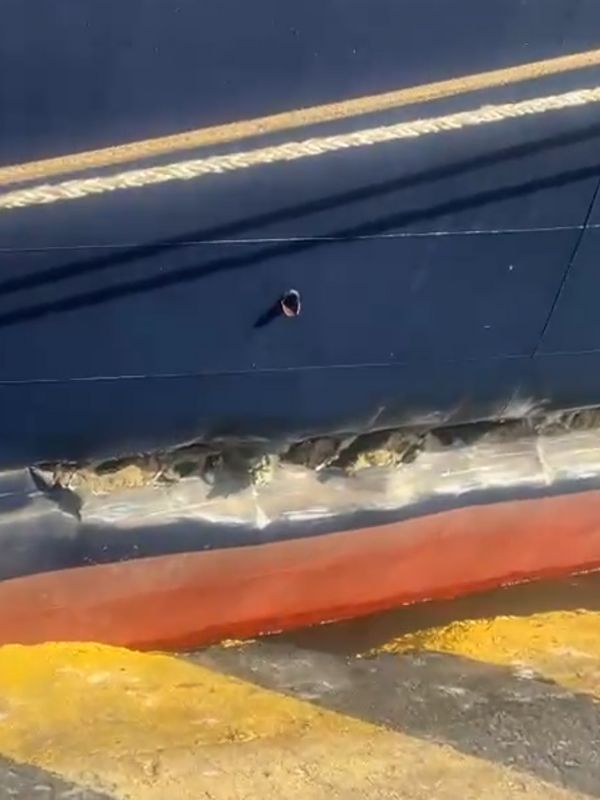 Schade aan de MV Gemini na eerdere problemen