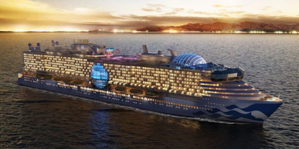 Het nieuwe cruiseschip Star Princess van Princess Cruises