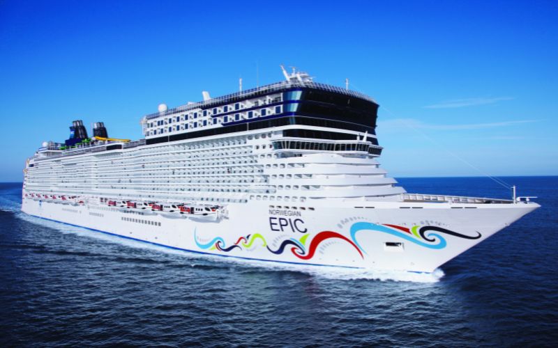 De Norwegian Epic tijdens een eerdere Middellandse Zeecruise.