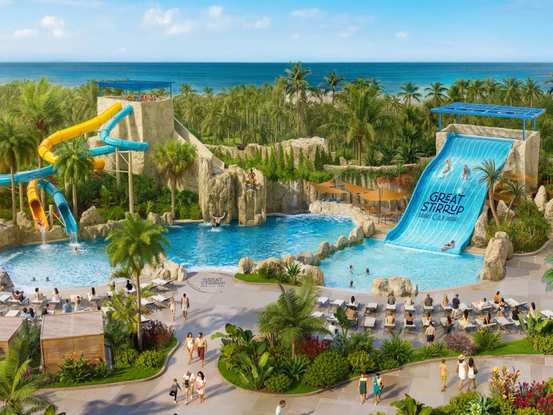 Uitzicht op Great Stirrup Cay