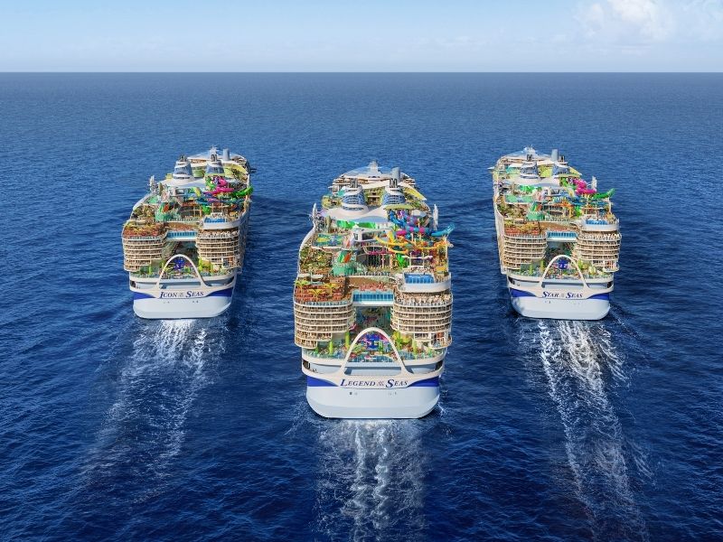 Icon-klasse schepen van Royal Caribbean in aanbouw