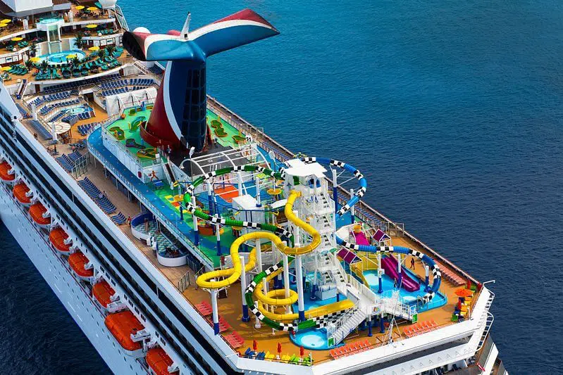 Carnival Sunshine waterglijbanen