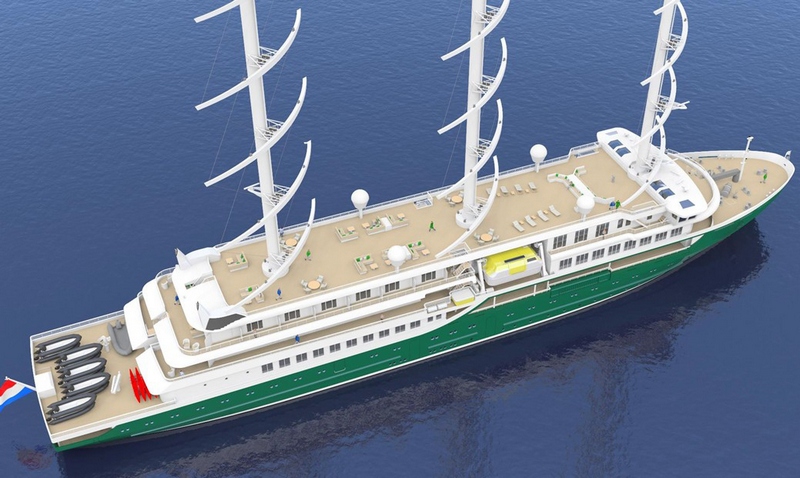 tweede rendering van nieuw eco-zeilschip
