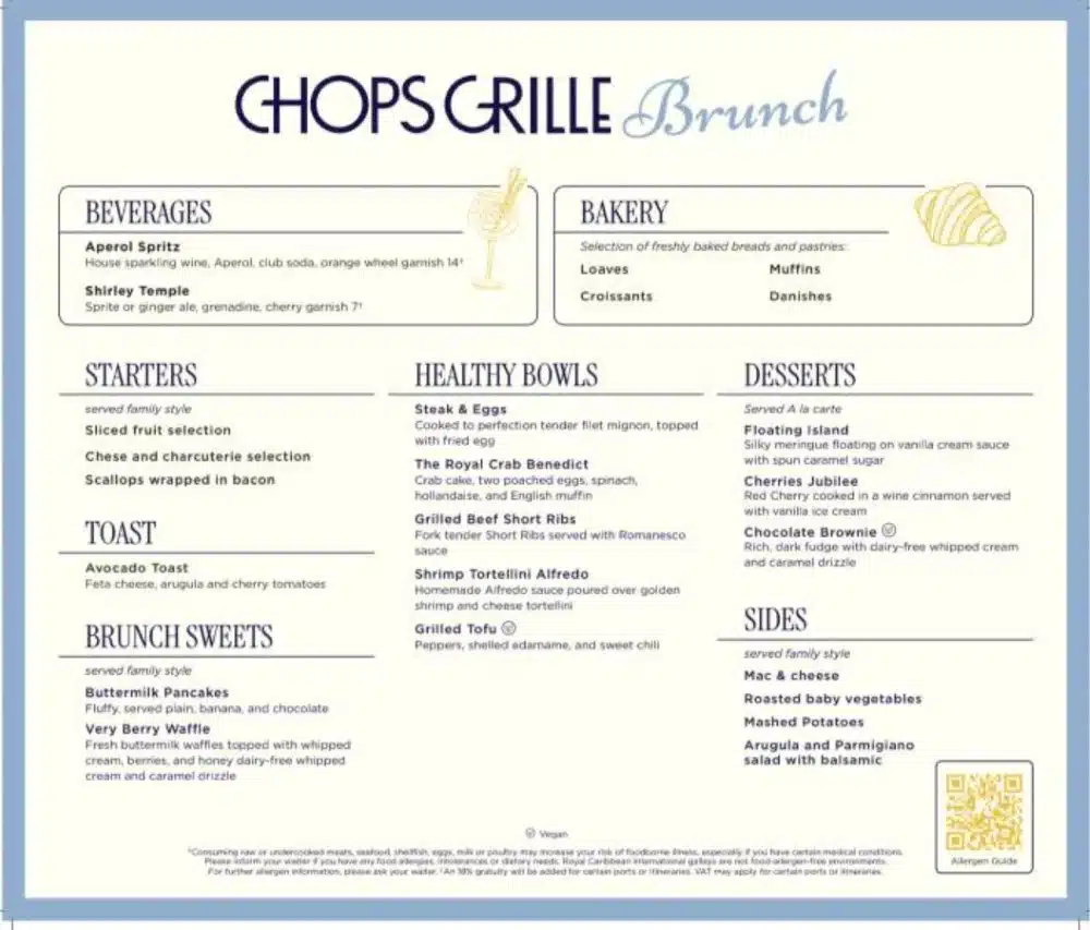Chops Grille brunchgerechten