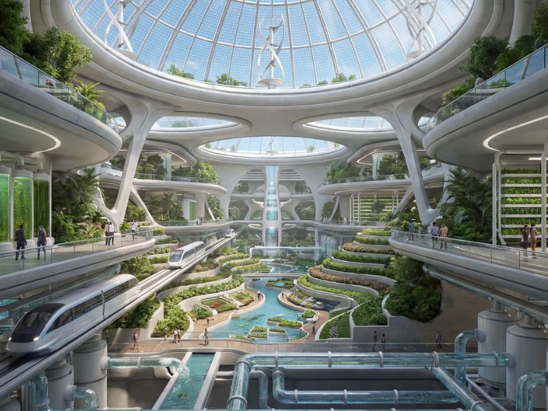Technisch ontwerp van gigantisch schip