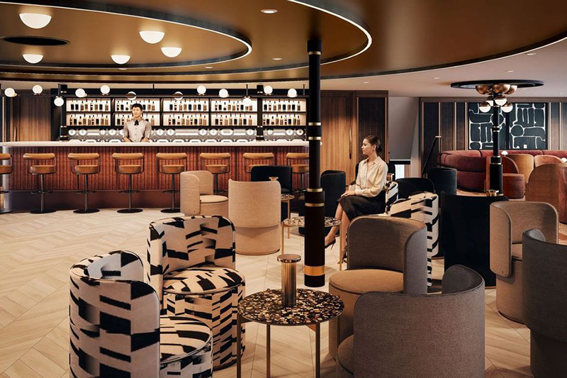 Lounge aan boord van AmaRudi