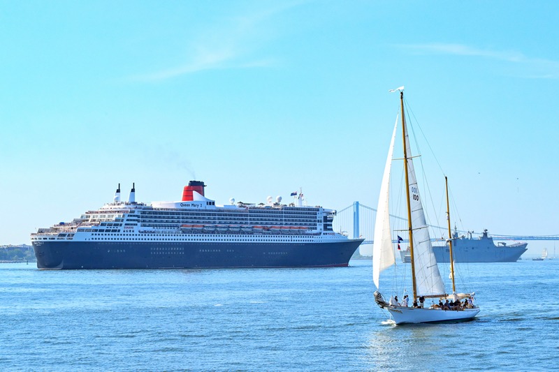 Queen Mary 2 in New York Harbor