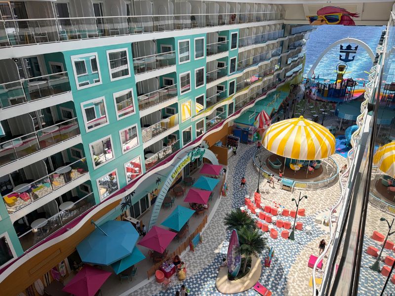 Uitzicht vanaf balkon aan Surfside
