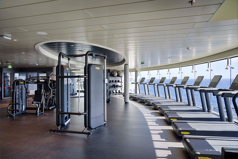 MSC Gym aangedreven door Technogym