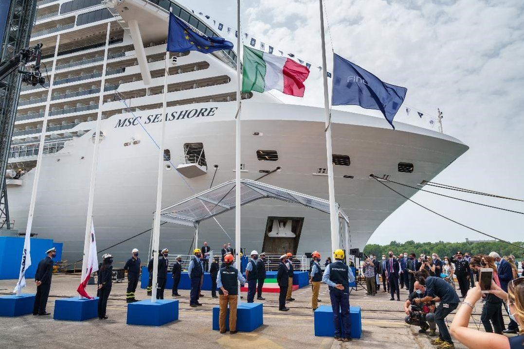 MSC Seashore door Fincantieri overgedragen aan MSC Cruises