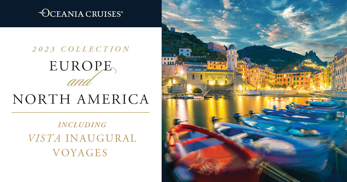 webinar over nieuwe vaarprogramma 2023 van Oceania Cruises