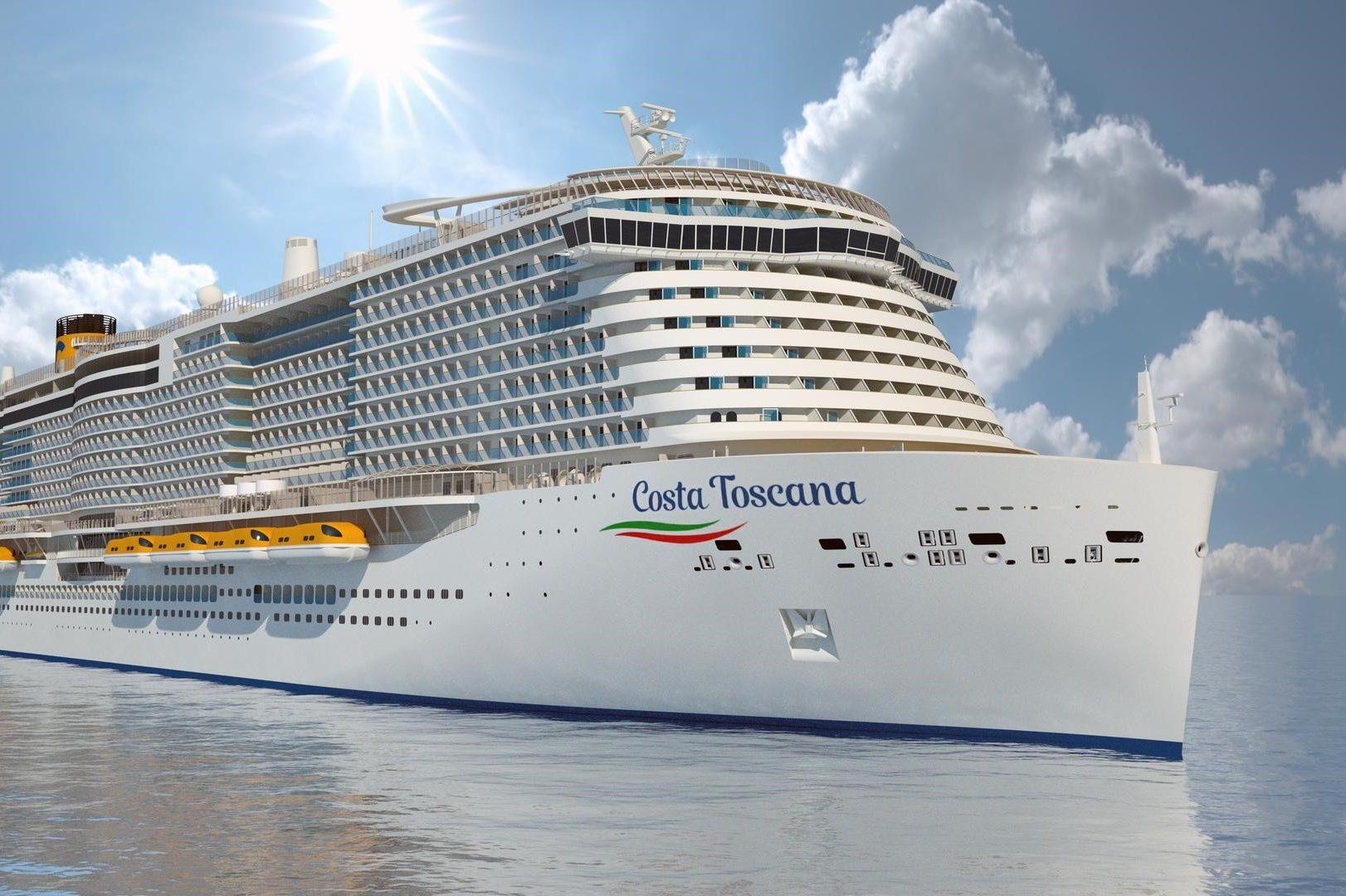 Costa Toscana begonnen aan eerste proefvaart