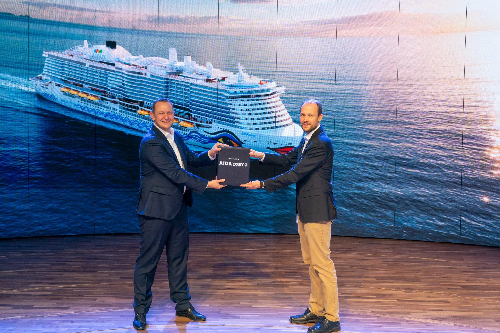 AIDA Cruises neemt nieuwe AIDAcosma in ontvangst