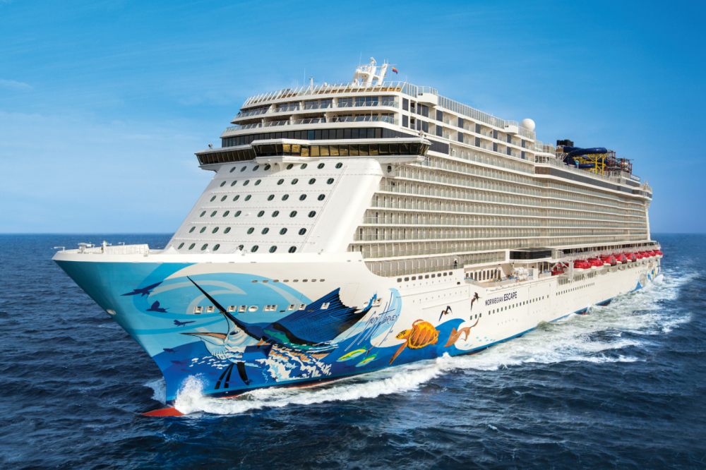 Norwegian Escape loopt vast na uitvaren