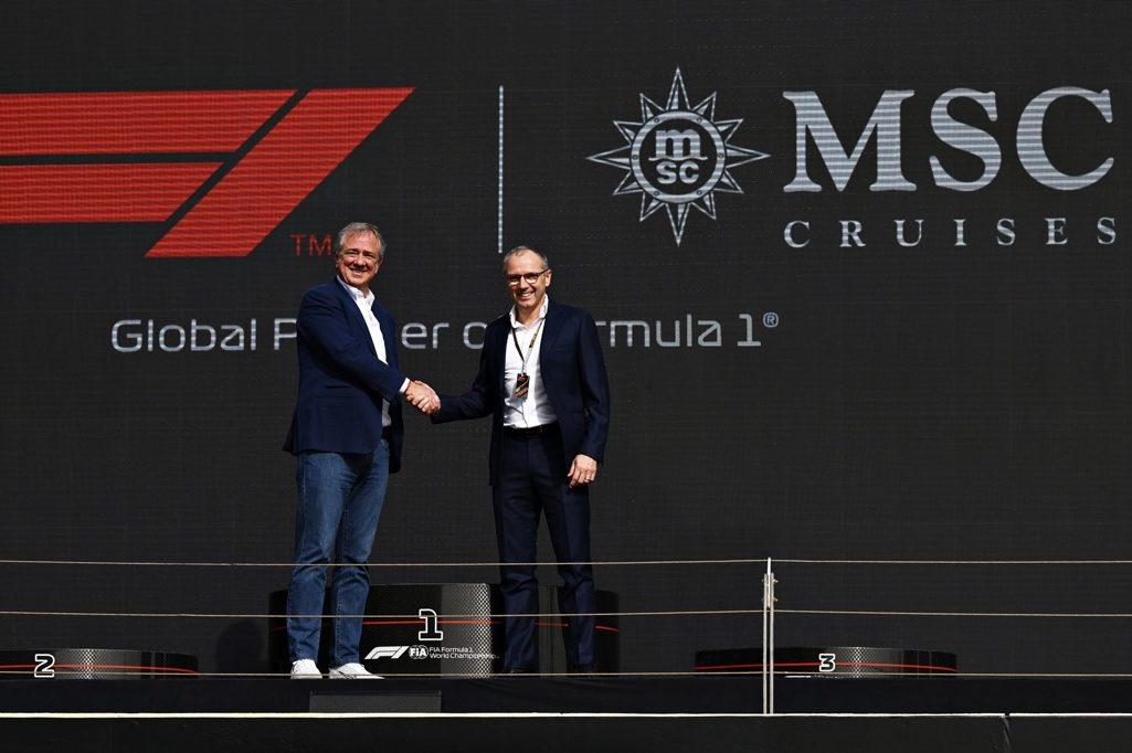Formule 1 gaat samenwerking aan met MSC Cruises