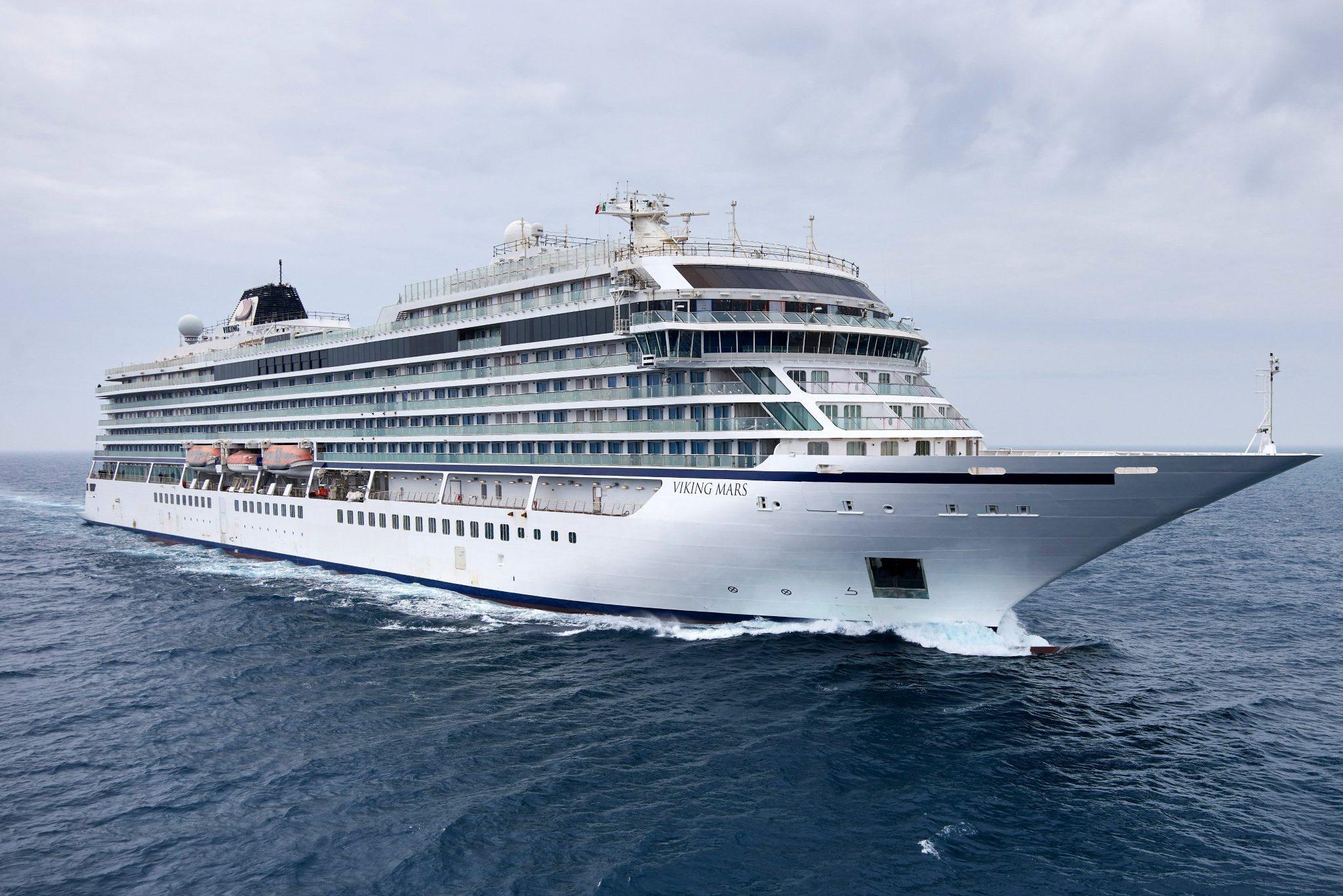 Viking neemt nieuwste oceaanschip, Viking Mars, in ontvangst