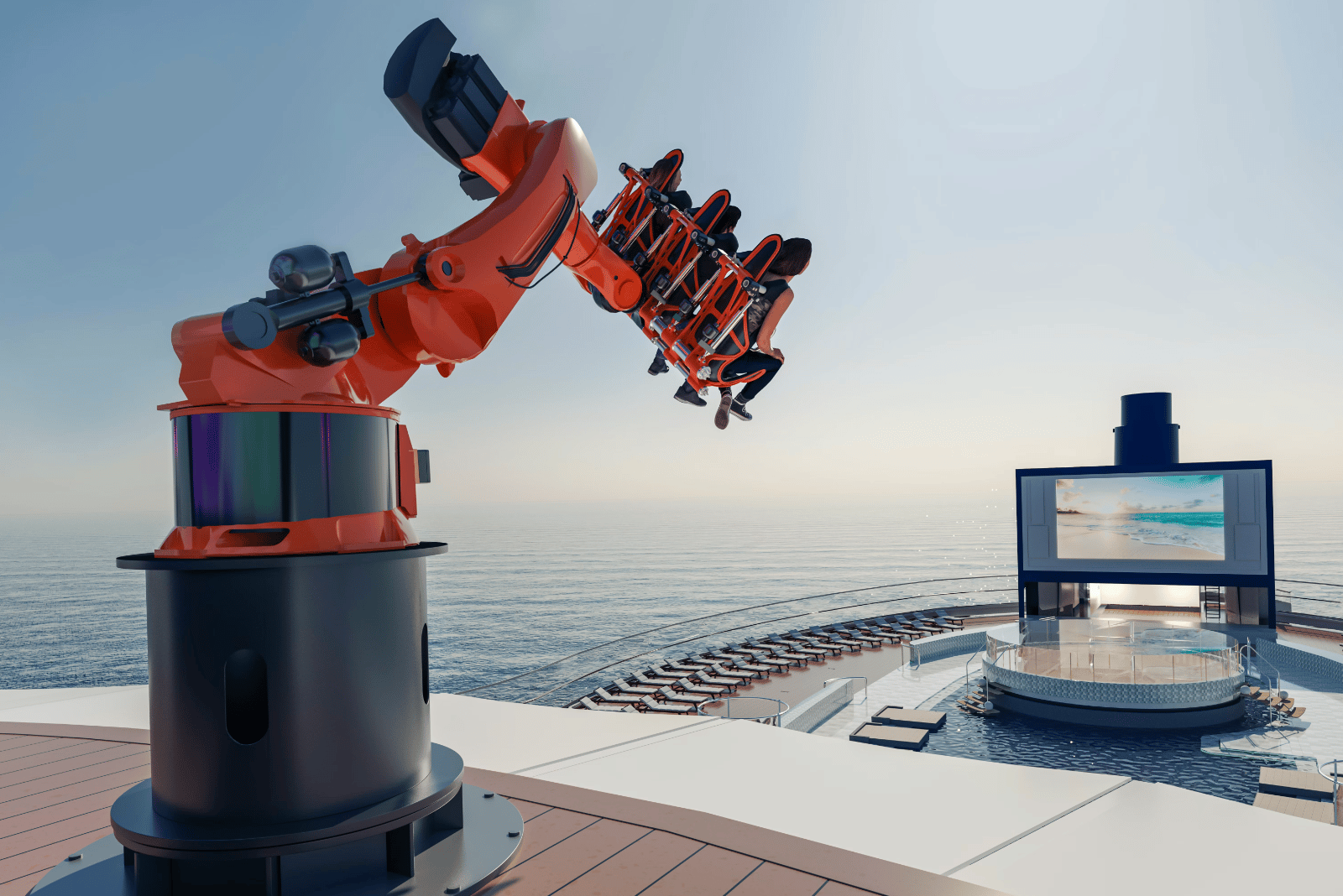MSC Cruises introduceert rit met robotarm op MSC Seascape