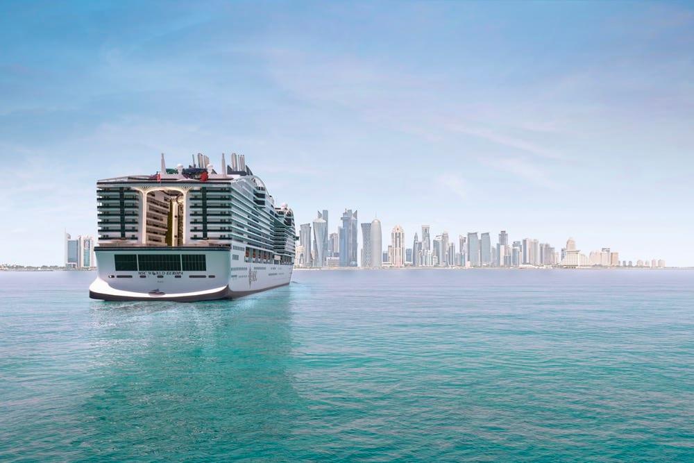 Doha treedt op als gastheer voor de doopceremonie van de MSC World Europa