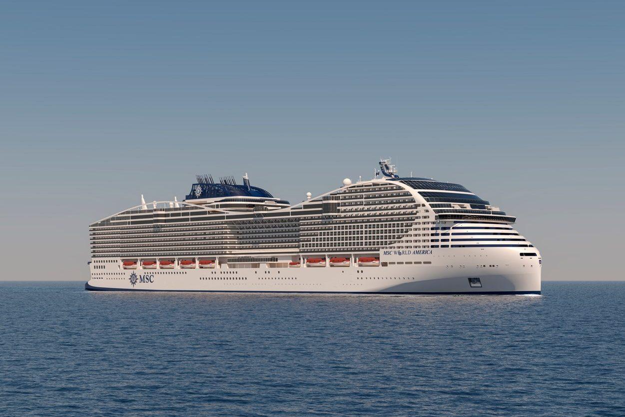 Eerste stuk staal gesneden van MSC World America