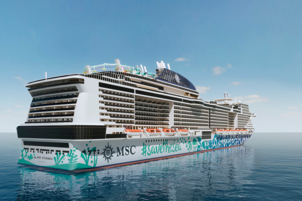 MSC Euribia komt in 2023 naar Rotterdam