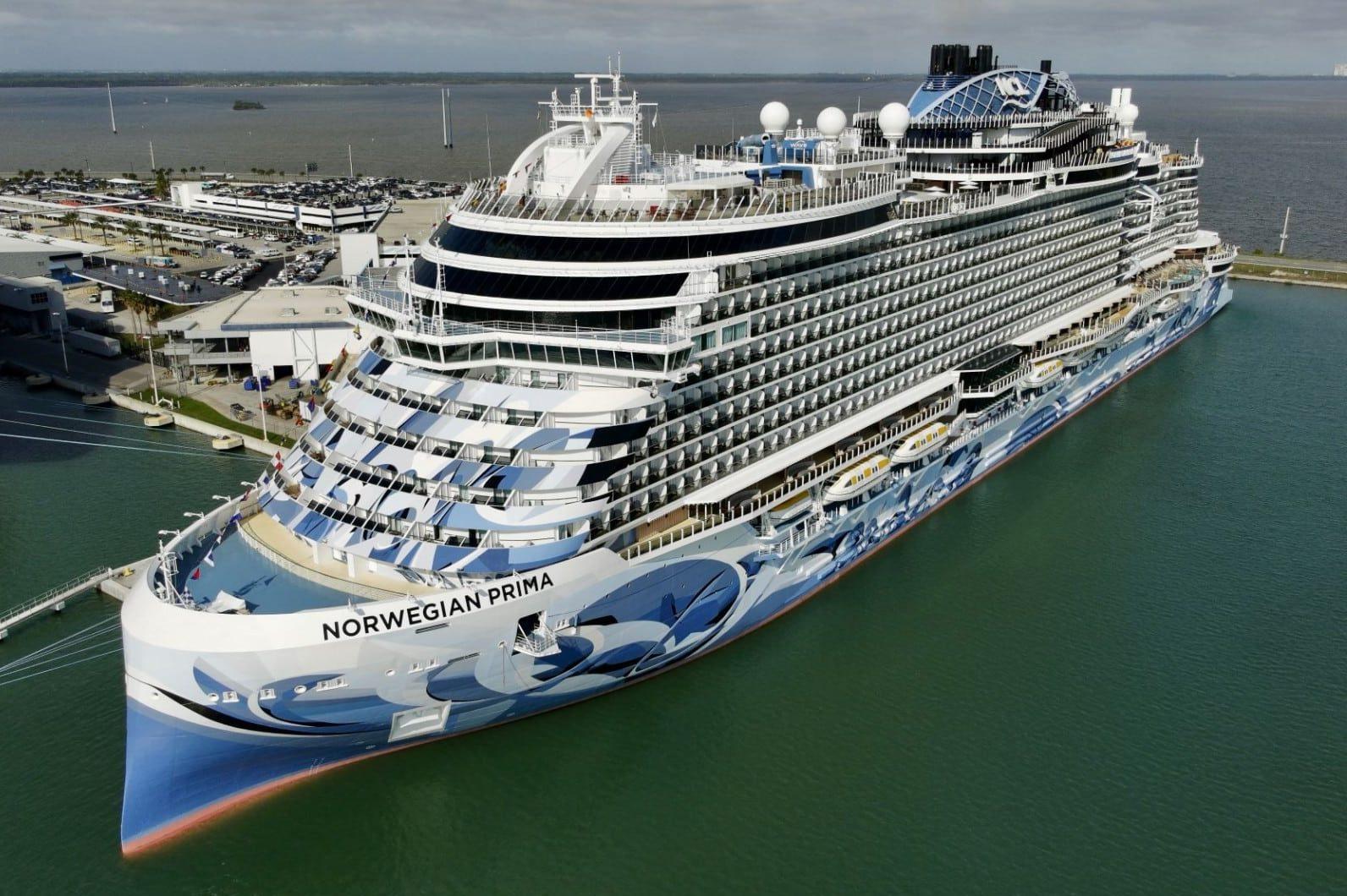 Norwegian Prima komt voor de eerste keer aan in Port Canaveral