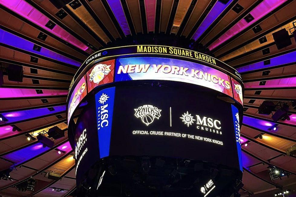 MSC Cruises gaan samenwerking aan met basketbalteam New York Knicks