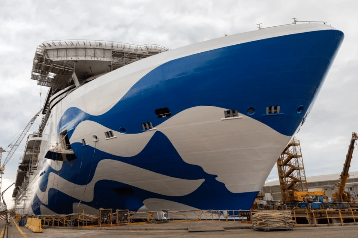 LNG-schip Sun Princess uitgedokt bij Fincantieri
