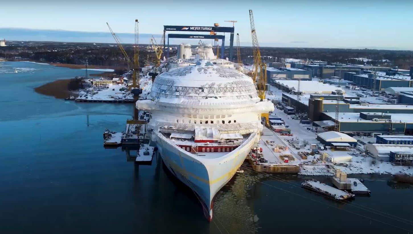 Een kijkje aan boord van het toekomstig grootste cruiseschip ter wereld