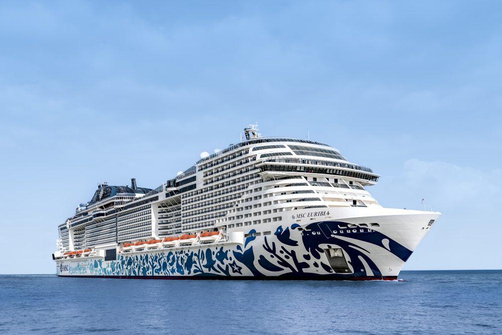 MSC Euribia gearriveeerd in Kopenhagen voor haar doop