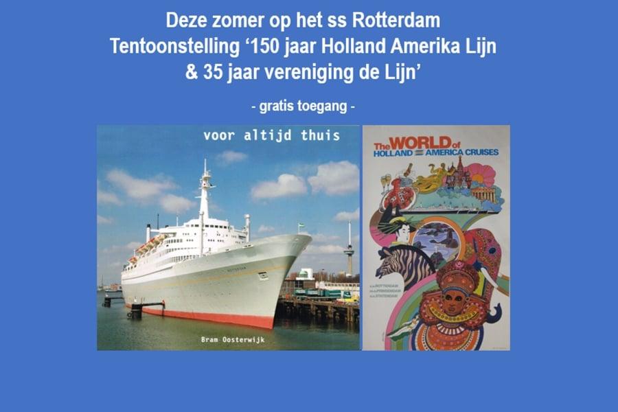 Tentoonstelling 150 jaar Holland America Line en 35 jaar vereniging De Lijn