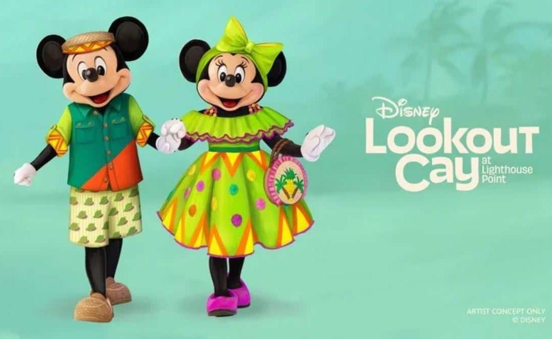 Mickey en Minnie debuteren in nieuwe outfits voor Disney Lookout Cay