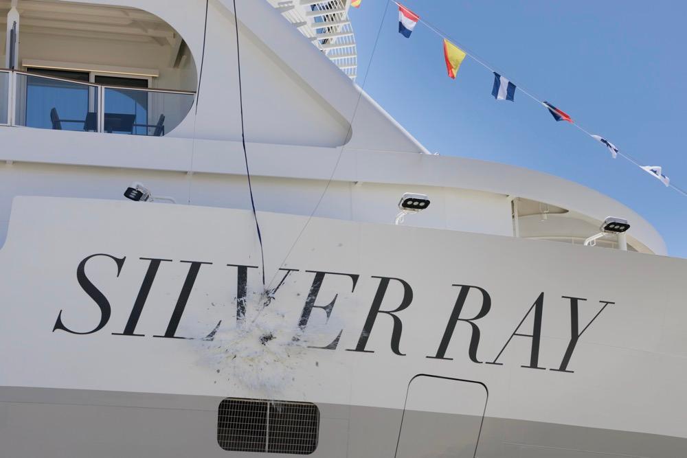 Silver Ray van Silversea gedoopt in Lissabon