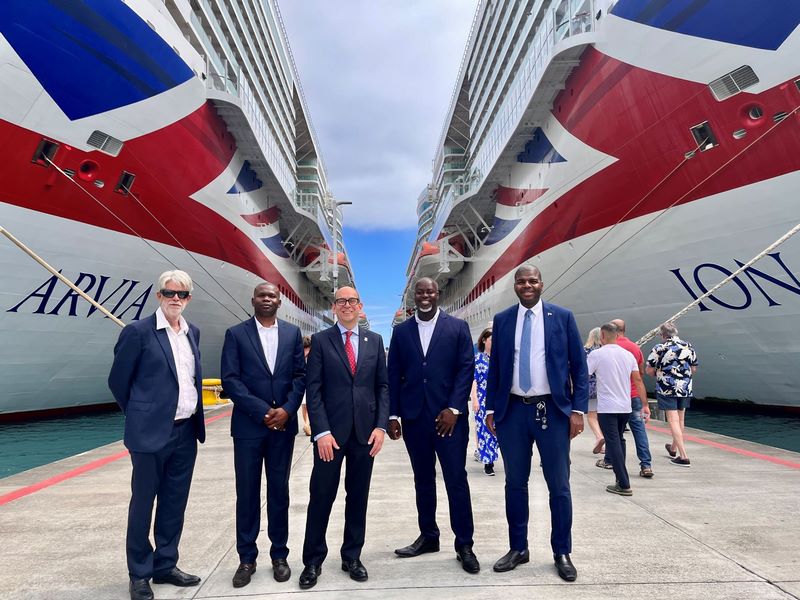  De Britse Maagdeneilanden verwelkomen de Iona van P&O voor haar eerste bezoek