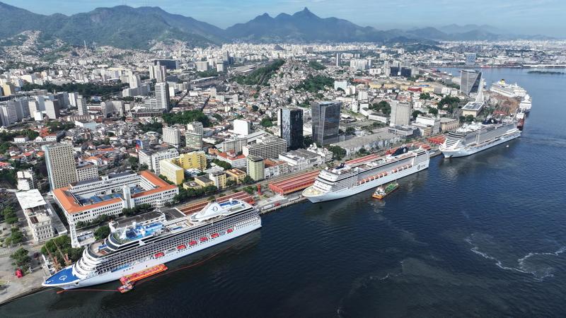 Rio de Janeiro Ontvangt Vijf Cruiseschepen Tegelijk			