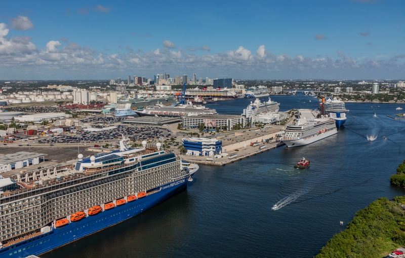 Port Everglades viert dubbelcijferige groei		