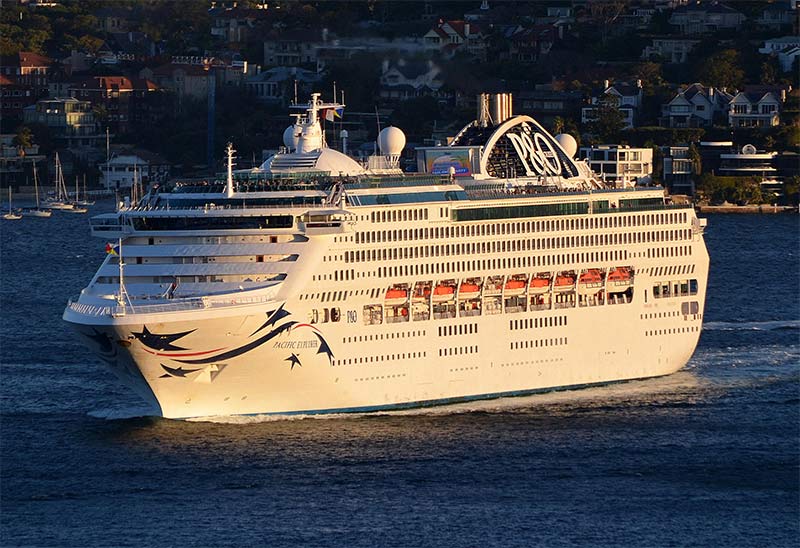 Pacific Explorer begint aan laatste cruise voor P&O Australia