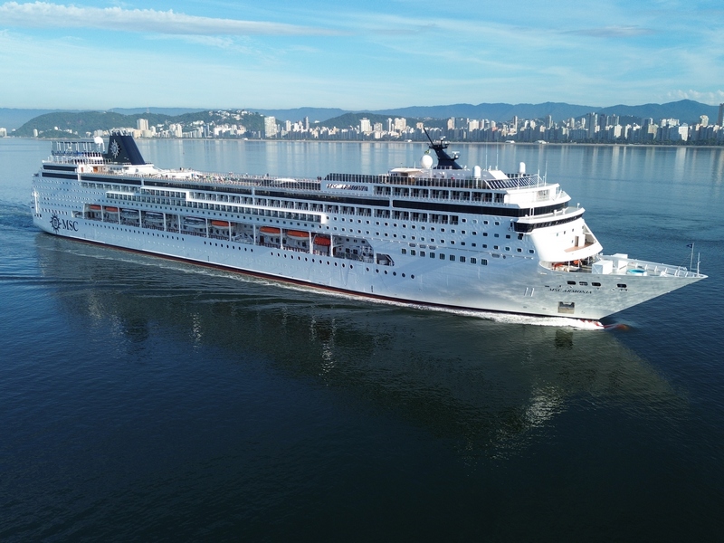 MSC Armonia Verplaatst naar Santos, Brazilië	