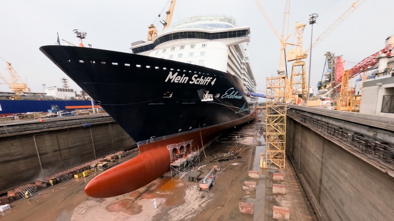 Mein Schiff 4 weer in de vaart na duurzaamheidsverbeteringen		