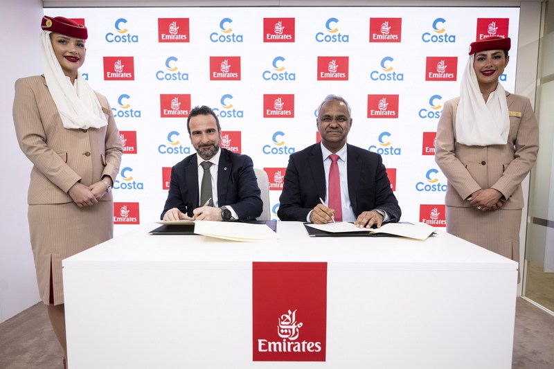 Costa verlengt samenwerking met Emirates tot 2027	