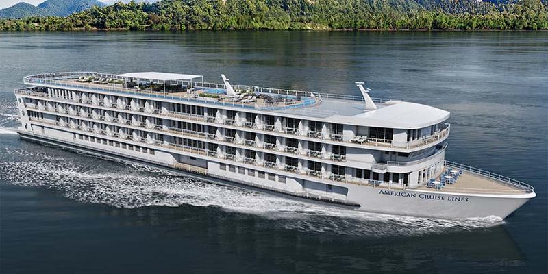 American Cruise Lines onthult details van nieuwe rivierboot	