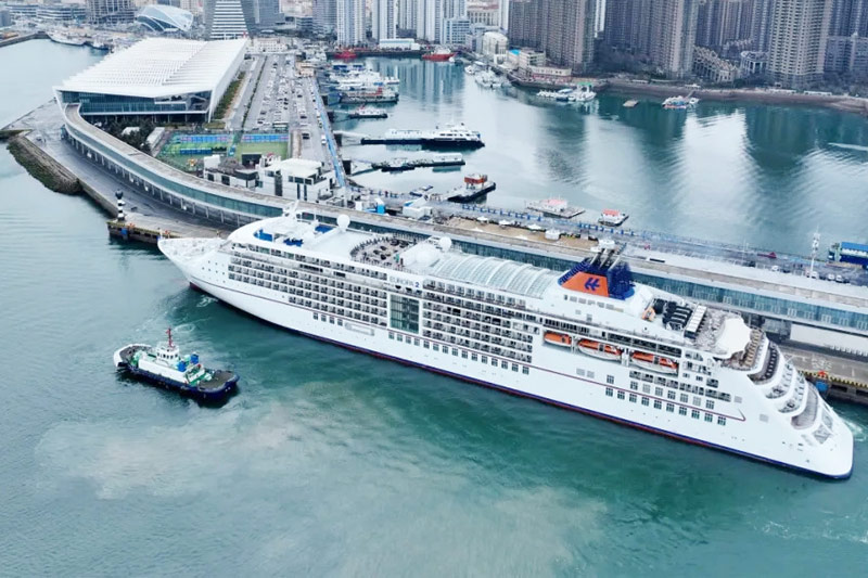Europa 2 eerste schip dat Qingdao bezoekt in 2025	