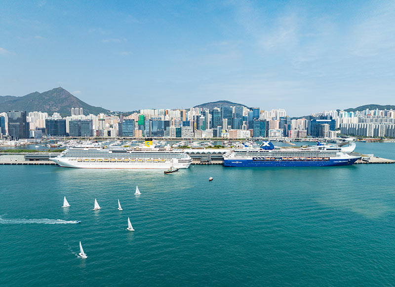 Hong Kong: Grote toestroom van cruiseschepen in maart	