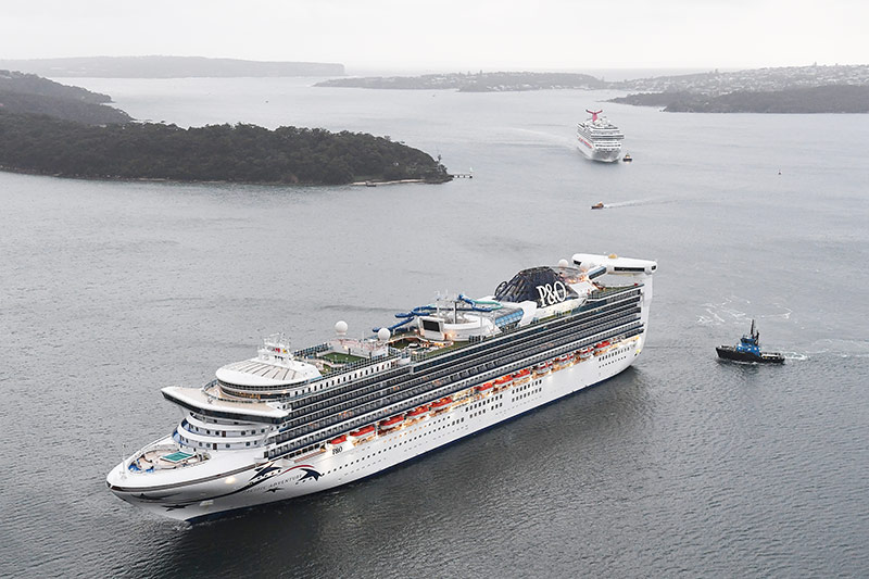 Pacific Adventure vertrekt voor laatste reis onder P&O Cruises Australia		