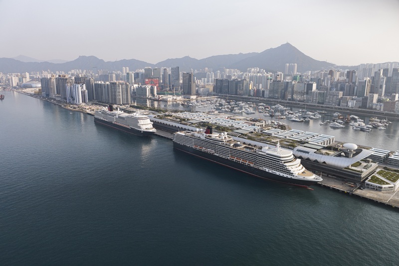 Kai Tak Cruise Terminal verwelkomt drie cruiseschepen