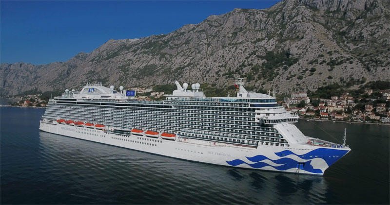 Sky Princess Arriveert in Europa voor Zomerseizoen		